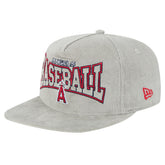 Los Angeles Angels Gray Corduroy Golfer Snapback Hat | New Era