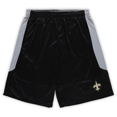 New Orleans Saints Big & Tall Team Logo Shorts - Black for sale