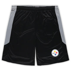 Pittsburgh Steelers Big & Tall Team Logo Shorts - Black sale