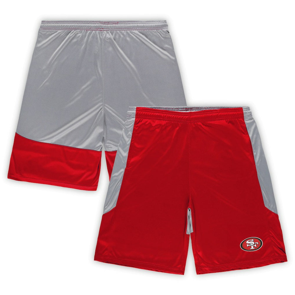 San Francisco 49ers Big & Tall Team Logo Shorts - Scarlet discount