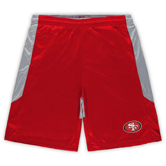 San Francisco 49ers Big & Tall Team Logo Shorts - Scarlet discount