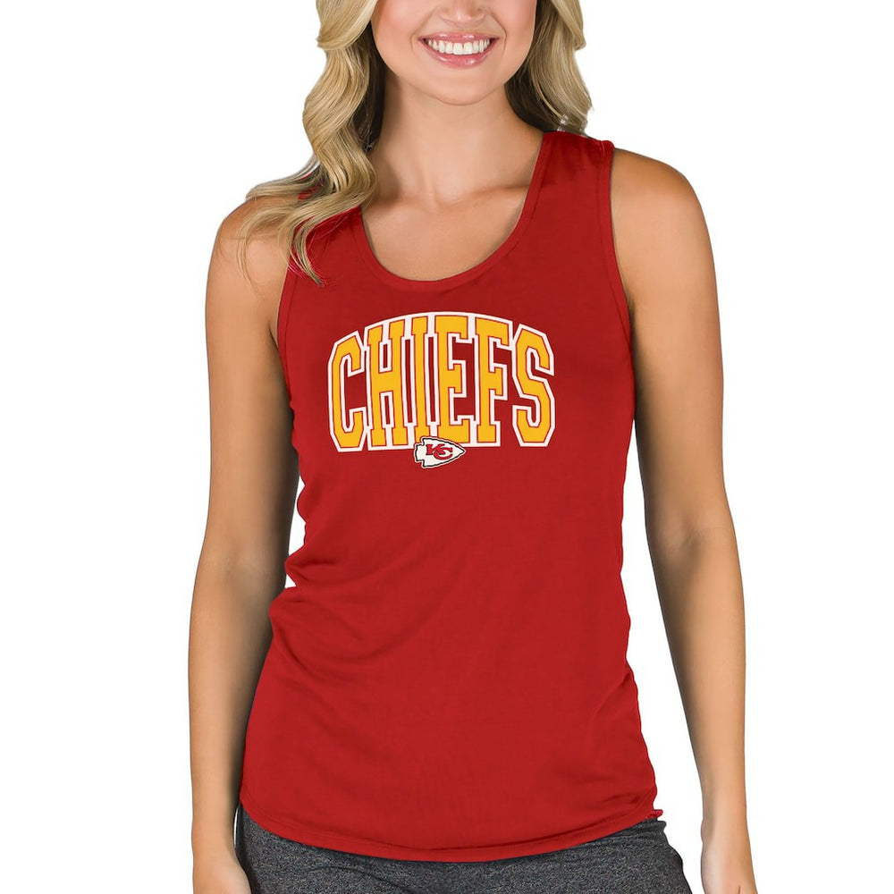 Kansas City Chiefs Concepts Sport Women's Marathon Racer Back Tank Top - Red on sale