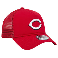 Cincinnati Reds 9FORTY A-Frame Trucker Adjustable Hat - Red | New Era
