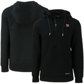 New York Giants Cutter & Buck Primary Mark Roam Eco Recycled Half-Zip Pullover Hoodie - Black on sale