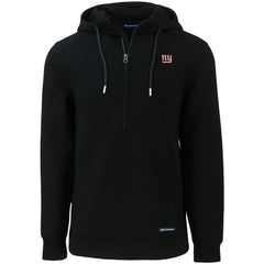 New York Giants Cutter & Buck Primary Mark Roam Eco Recycled Half-Zip Pullover Hoodie - Black on sale