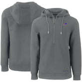 Buffalo Bills Cutter & Buck Primary Mark Roam Eco Recycled Half-Zip Pullover Hoodie - Gray discount