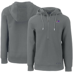 Buffalo Bills Cutter & Buck Primary Mark Roam Eco Recycled Half-Zip Pullover Hoodie - Gray discount
