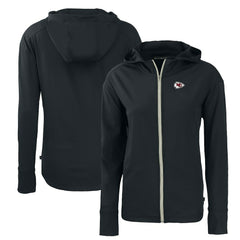Kansas City Chiefs Cutter & Buck Women's Primary Mark Daybreak Eco Recycled Full-Zip Hoodie - Black sale