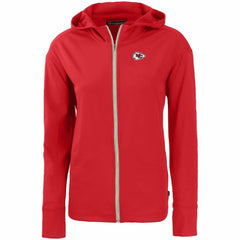 Kansas City Chiefs Cutter & Buck Women's Primary Mark Daybreak Eco Recycled Full-Zip Hoodie - Red on sale