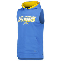 Los Angeles Chargers MSX by Michael Strahan Captain Sleeveless Hoodie T-Shirt - Powder Blue cheap