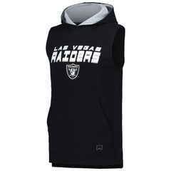 Las Vegas Raiders MSX by Michael Strahan Captain Sleeveless Hoodie T-Shirt - Black online