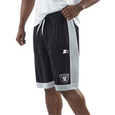 Las Vegas Raiders Starter Fan Favorite Fashion Shorts - Black/Silver on sale