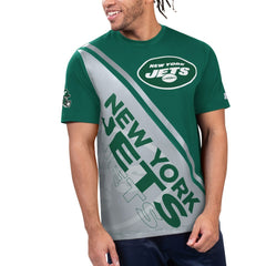 New York Jets Starter Finish Line Extreme Graphic T-Shirt - Green/White cheap