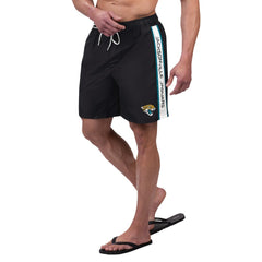 Jacksonville Jaguars G-III Sports by Carl Banks Streamline Volley Swim Shorts - Black for sale