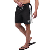Las Vegas Raiders G-III Sports by Carl Banks Streamline Volley Swim Shorts - Black discount