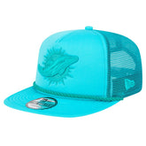 New Era Miami Dolphins Aqua Active Tone Golfer Snapback Hat outlet