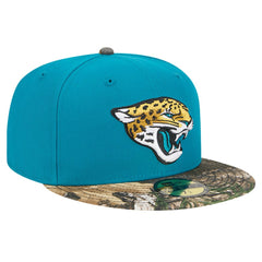 New Era Jacksonville Jaguars Teal Active Two-Tone Camo 59FIFTY Fitted Hat discount