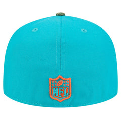 New Era Miami Dolphins Aqua Active Two-Tone Camo 59FIFTY Fitted Hat on sale