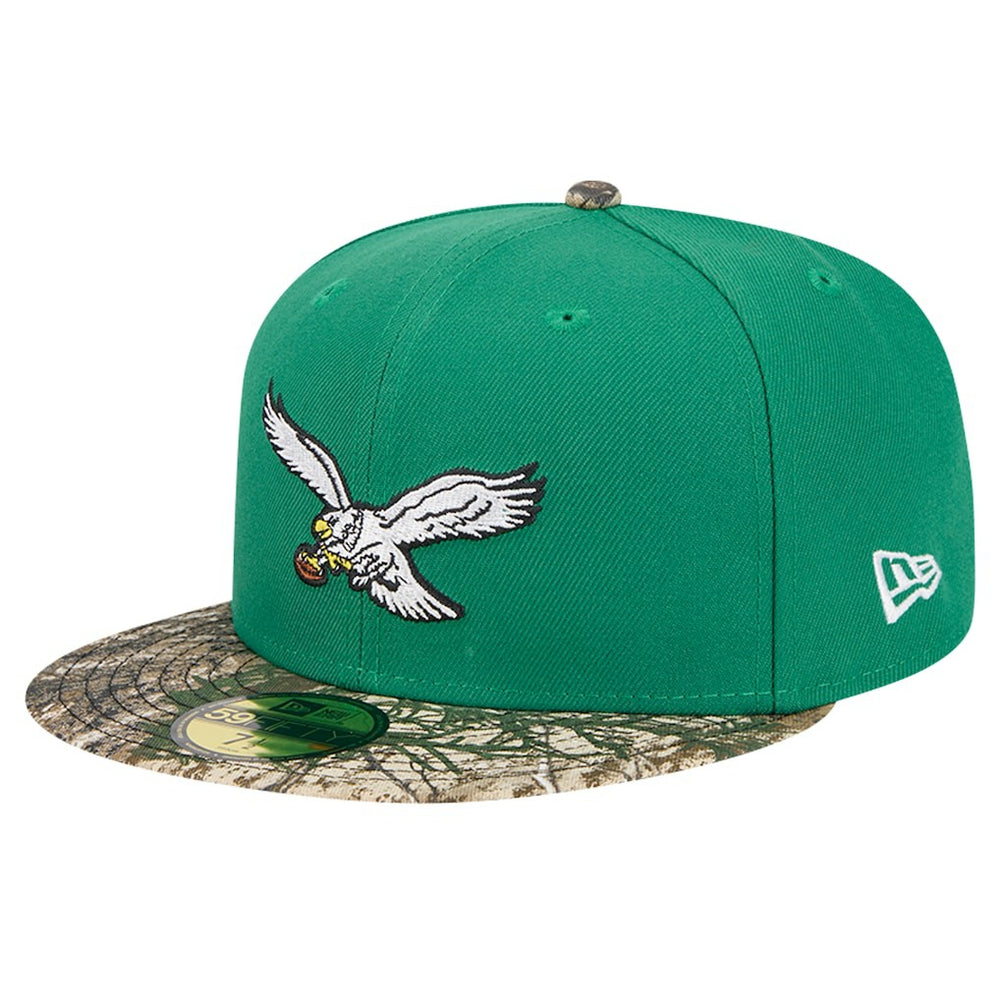 New Era Philadelphia Eagles Kelly Green Active Two-Tone Camo 59FIFTY Fitted Hat online