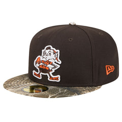 New Era Cleveland Browns Brown Active Two-Tone Camo 59FIFTY Fitted Hat cheap