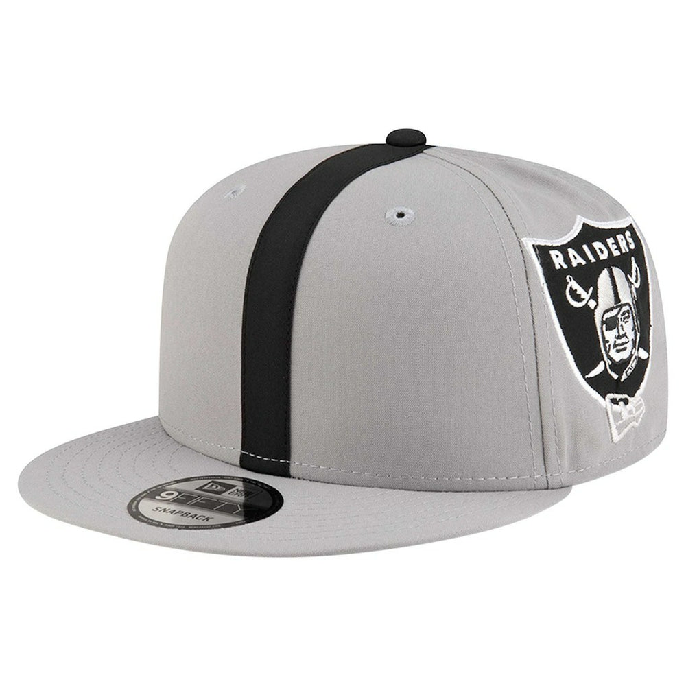 Las Vegas Raiders New Era Helmet 9FIFTY Snapback Hat - Gray discount