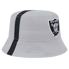Las Vegas Raiders New Era Helmet Bucket Hat - Gray for sale