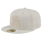 Cleveland Browns New Era Color Pack 59FIFTY Fitted Hat - Stone outlet