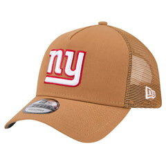 New York Giants New Era Color Pack A-Frame Trucker 9FORTY Adjustable Hat - Brown on sale