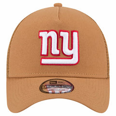 New York Giants New Era Color Pack A-Frame Trucker 9FORTY Adjustable Hat - Brown on sale