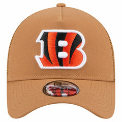 Cincinnati Bengals New Era Color Pack A-Frame Trucker 9FORTY Adjustable Hat - Brown outlet