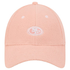 San Francisco 49ers New Era Women's Cozy Sherpa 9FORTY Adjustable Hat - Light Pink for sale