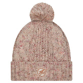 Miami Dolphins New Era Women's Trendy Tone Cuffed Knit Hat with Pom - Stone online