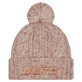 New York Jets New Era Women's Trendy Tone Cuffed Knit Hat with Pom - Stone sale