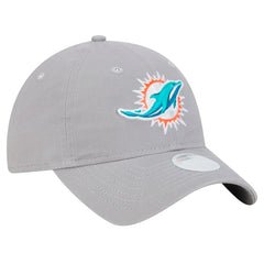 Miami Dolphins New Era Women's Main 9TWENTY Adjustable Hat - Gray for sale