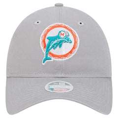 Miami Dolphins New Era Women's Throwback 9TWENTY Adjustable Hat - Gray online