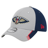 New Orleans Pelicans Active Trim 39THIRTY Flex Hat - Gray/Navy | New Era cheap