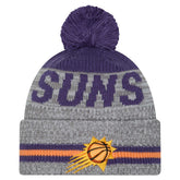 Phoenix Suns Sport Night Runner Cuffed Knit Hat with Pom - Gray | New Era shop