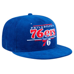 Philadelphia 76ers Throwback Display Corduroy 9FIFTY Snapback Hat - Royal | New Era cheap