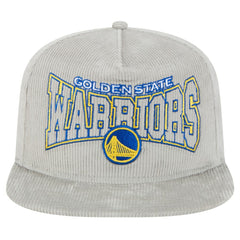 Golden State Warriors Throwback Corduroy Golfer Snapback Hat sale - Gray | New Era on sale