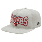 Chicago Bulls Throwback Corduroy Golfer Snapback Hat - Gray | New Era cheap