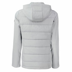 Detroit Lions Cutter & Buck Women's Evoke PrimaLoft Hybrid Eco Softshell Recycled Full-Zip Hooded Jacket - Gray discount