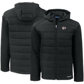 Kansas City Chiefs Cutter & Buck Evoke PrimaLoft Hybrid Eco Softshell Recycled Full-Zip Hooded Jacket - Black on sale