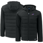 Buffalo Bills Cutter & Buck Evoke PrimaLoft Hybrid Eco Softshell Recycled Full-Zip Hooded Jacket - Black outlet