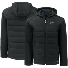 Buffalo Bills Cutter & Buck Evoke PrimaLoft Hybrid Eco Softshell Recycled Full-Zip Hooded Jacket - Black outlet