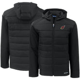 Arizona Cardinals Cutter & Buck Evoke PrimaLoft Hybrid Eco Softshell Recycled Full-Zip Hooded Jacket - Black for sale