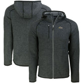 Baltimore Ravens Cutter & Buck Mainsail Full-Zip Hooded Jacket - Heather Charcoal on sale