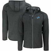 Detroit Lions Cutter & Buck Mainsail Full-Zip Hooded Jacket - Heather Charcoal on sale