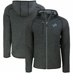Detroit Lions Cutter & Buck Mainsail Full-Zip Hooded Jacket - Heather Charcoal on sale
