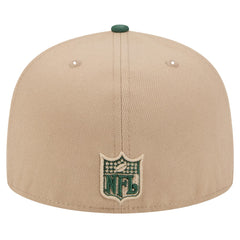 Green Bay Packers New Era Throwback Logo Main 59FIFTY Fitted Hat - Tan for sale