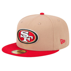 San Francisco 49ers New Era Logo Main 59FIFTY Fitted Hat - Tan sale